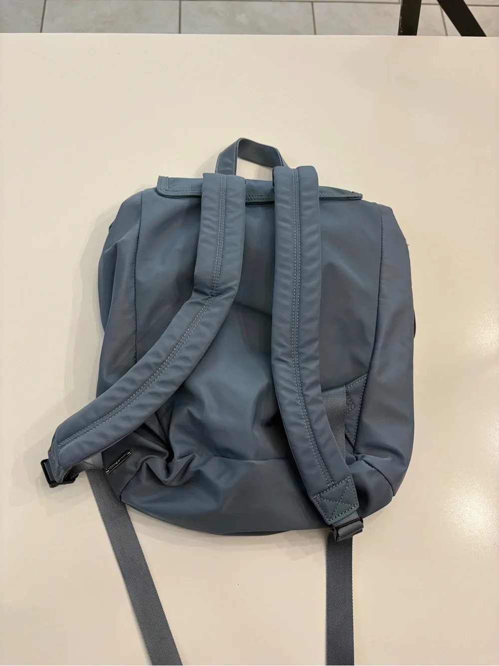 Rebecca Minkoff Bike Share Nylon Backpack Dusty Blue Utility Travel Bag